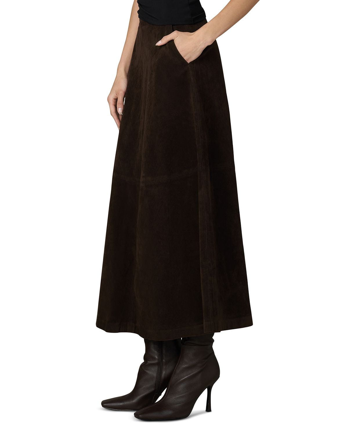 The Tavi Faux Suede Skirt thumbnail 4