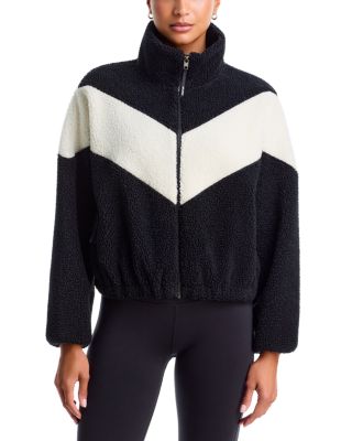 Lottie Sherpa Chevron Full Zip Jacket
