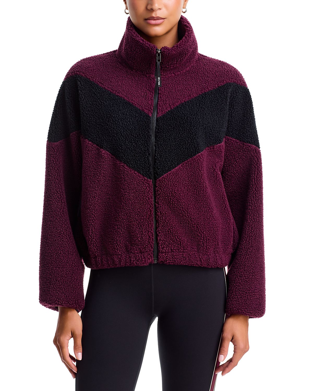 Splits59 Lottie Sherpa Chevron Full Zip Jacket