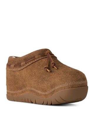 Women's Bucked Shearling Lined Clog Slippers