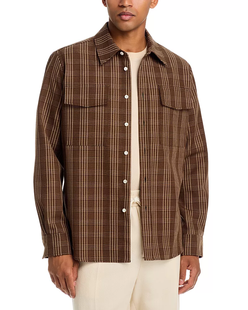 Ami Classic Fit Shirt with Flap Pockets