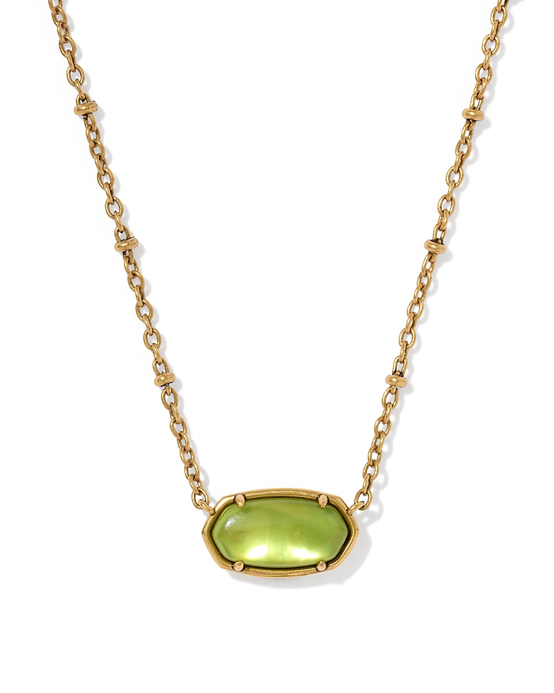 Kendra Scott Elisa Tiger Stripe Openwork Stone Pendant Necklace, 16-19 · One Size