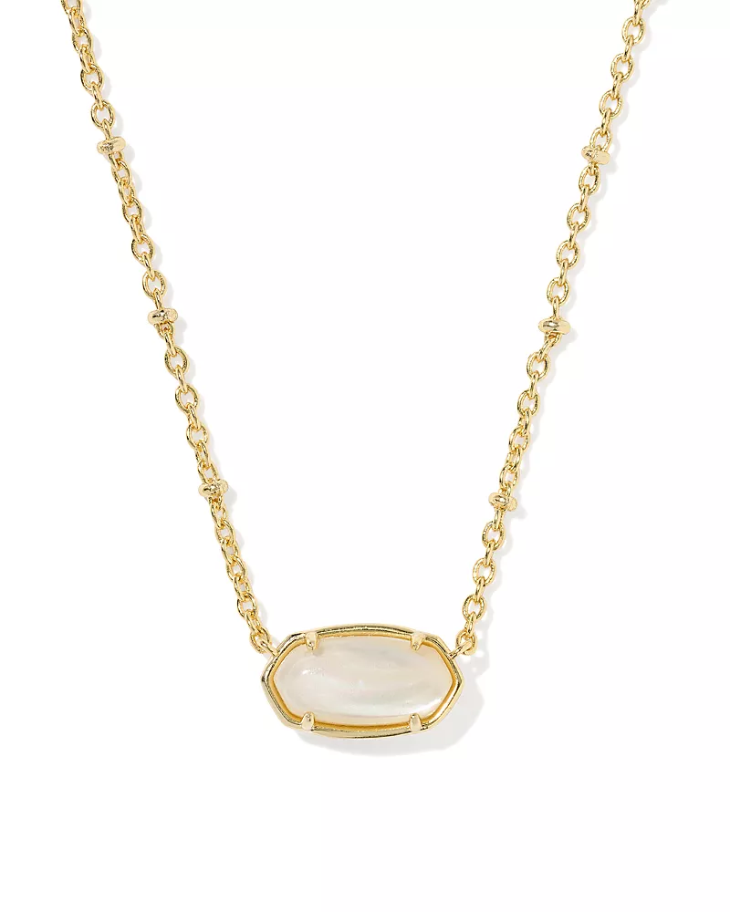 Kendra Scott Elisa Tiger Stripe Openwork Stone Pendant Necklace, 16