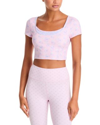 Lianelle Printed Crop Top