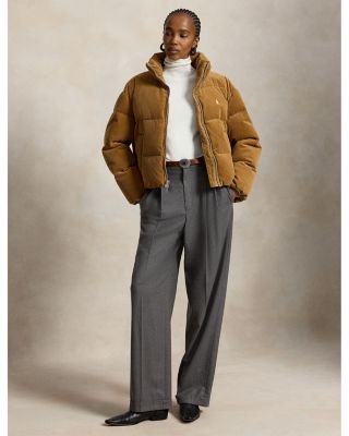 Corduroy Down Puffer Jacket - thumbnail 2