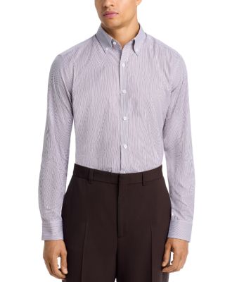 Pencil Stripe Cotton Classic Fit Button Down Shirt - Exclusive