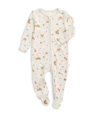 Unisex Woodland Two Way Zip Up Footed Sleep Suit - Baby