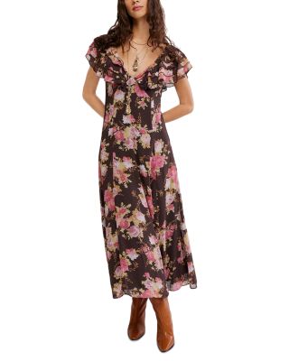 Forsythia Printed Maxi Dress