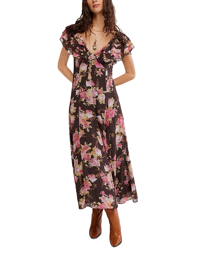 Free People Forsythia Printed Maxi Dress