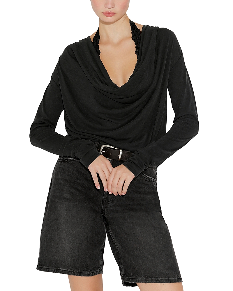 Free People Jane Long Sleeve Cowl Neck Top