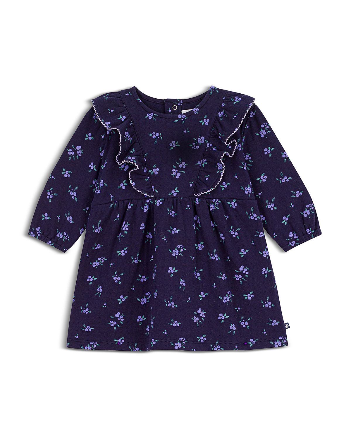 Petit Bateau Girls' Ruffled Floral-Print Dress - Baby