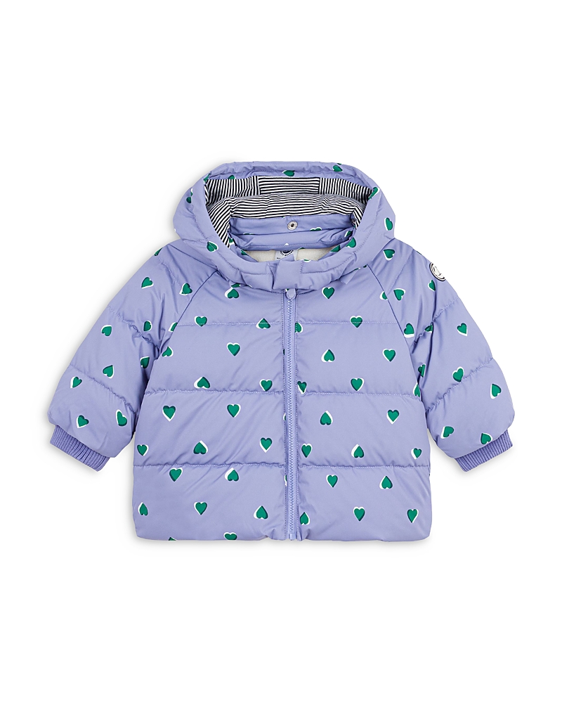 Petit Bateau Girls' Printed Hooded Puffer Jacket - Baby