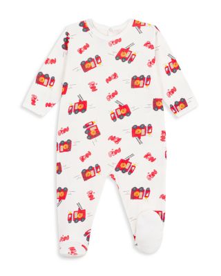Boys' Fire Truck Print Snap Back Footie - Baby
