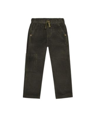 Boys' Stretch Corduroy Cargo Pocket Drawstring Waist Pants - Baby