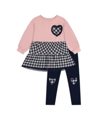  Girls' Cozy Hearts Tunic and Leggings Set - Big Kid