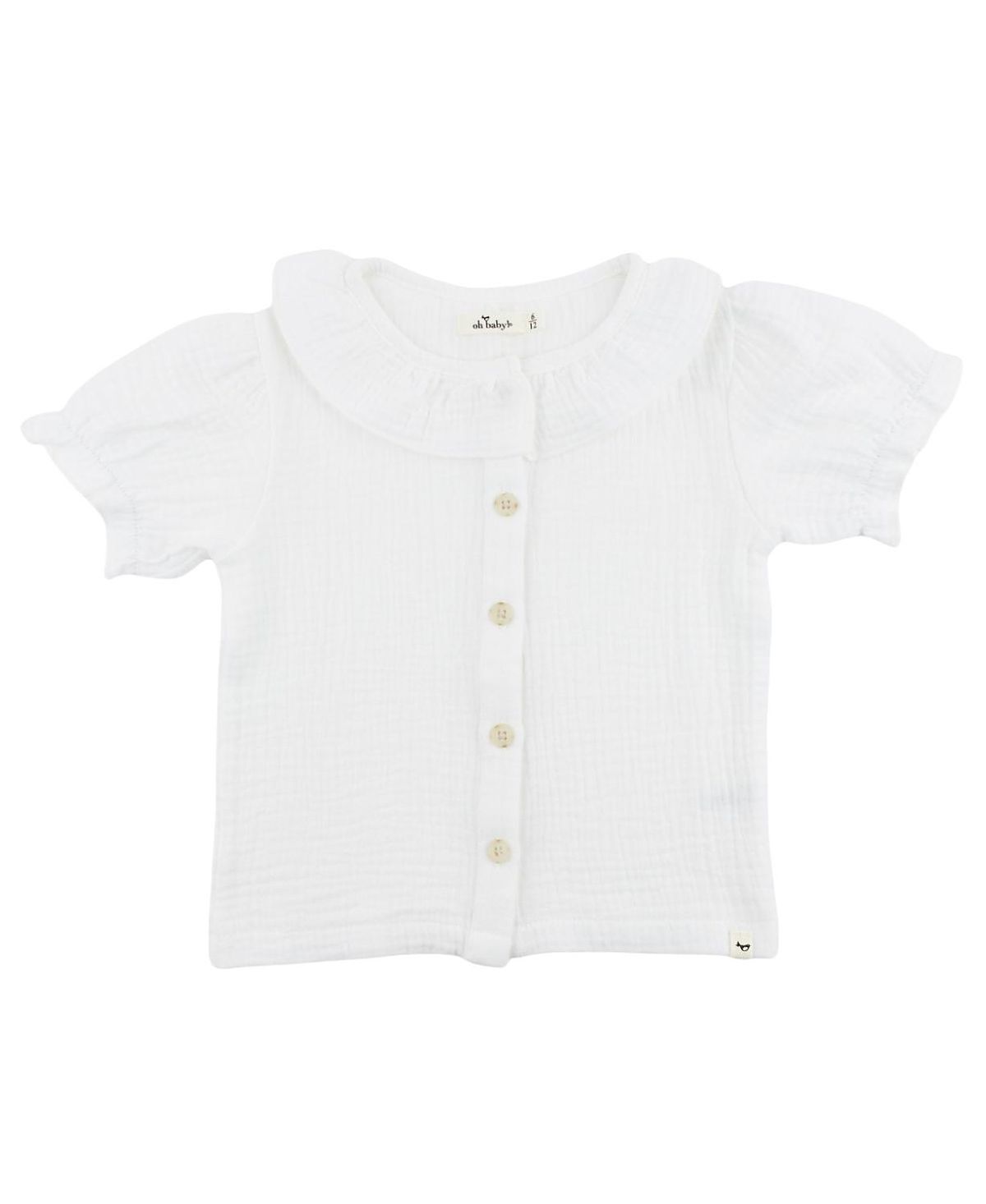 oh baby! Girls' Gauze Layla Blouse - Baby, Little Kid