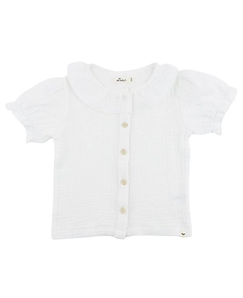 oh baby! Girls' Gauze Layla Blouse - Baby, Little Kid