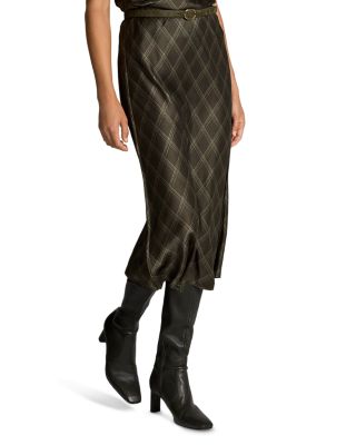 Diamond Plaid Slip Skirt - thumbnail 4