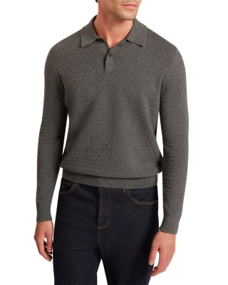 Gaten Long Sleeve T Stitch Sweater Polo
