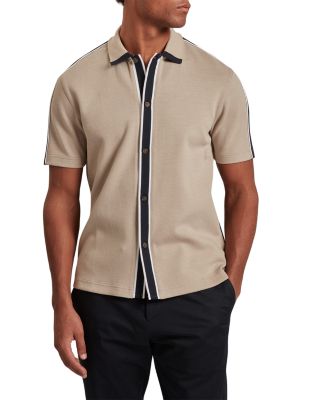 Ted Baker Tirvin Short Sleeve Two Tone Sweater Polo
