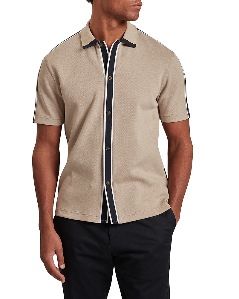 Ted Baker Tirvin Short Sleeve Two Tone Sweater Polo