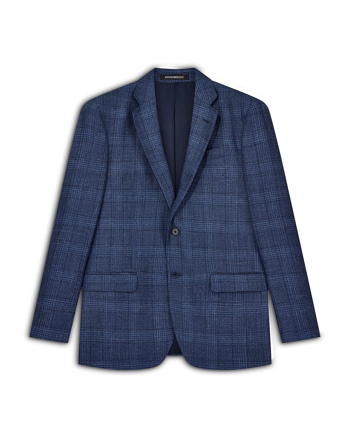 Emporio Armani Classic Fit Plaid Check Blazer
