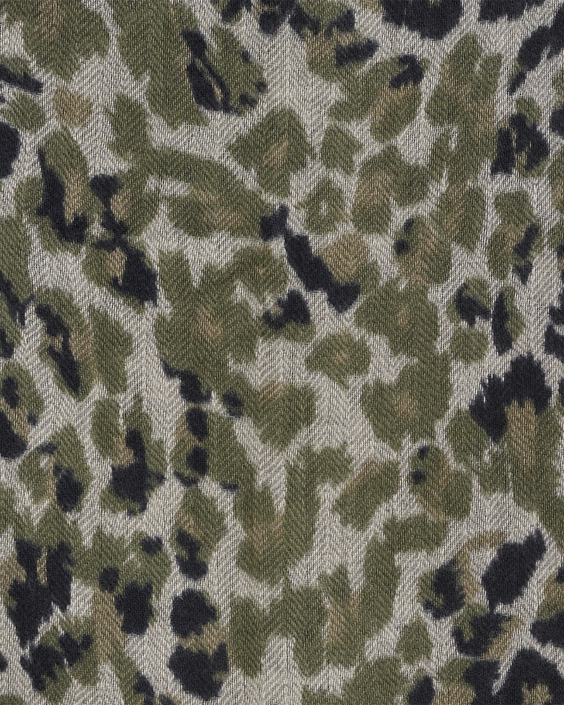 Gerard Darel Silia Leopard Print Wool & Cashmere Scarf