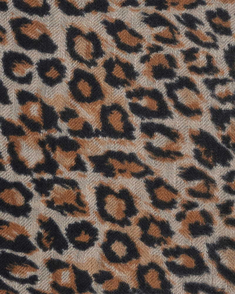 Gerard Darel Silia Leopard Print Wool & Cashmere Scarf · OS