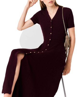 Rablina Button Front Knit Dress - thumbnail 3