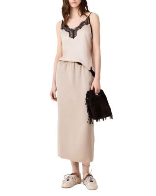 Jaquirie Satin Pencil Skirt