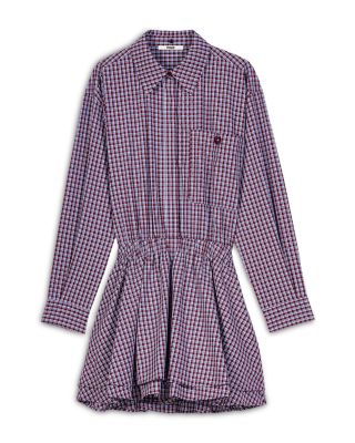 Ritilona Cotton Check Rhinestone Dress - thumbnail 10