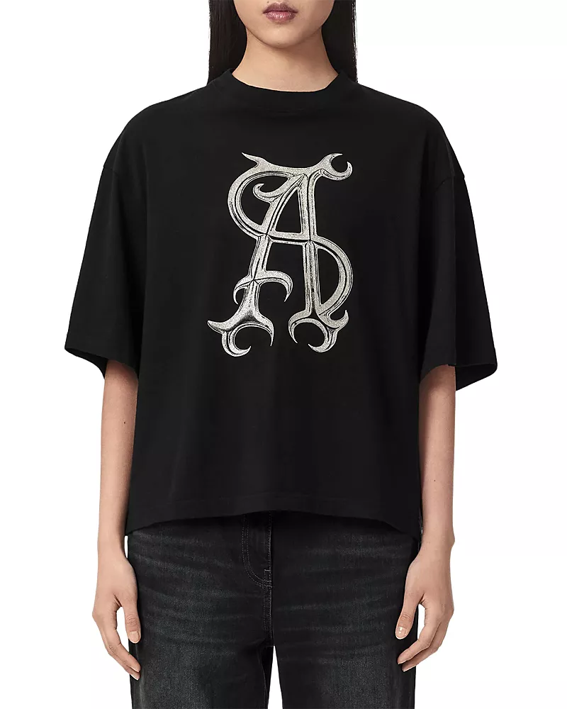 Allsaints Reflex Amelie Cotton Graphic Tee