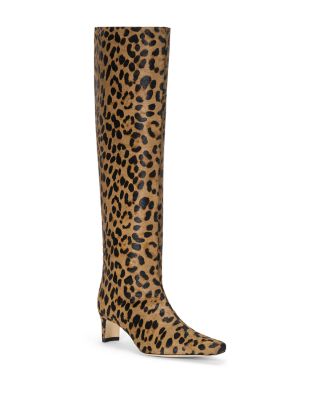 Women's Wally Calf Hair Knee High Animal Print Boots