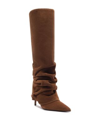 Women's Mikki Up Cloak Suede Knee High Boots