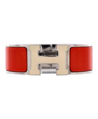Wide Clic H Bracelet Enamel