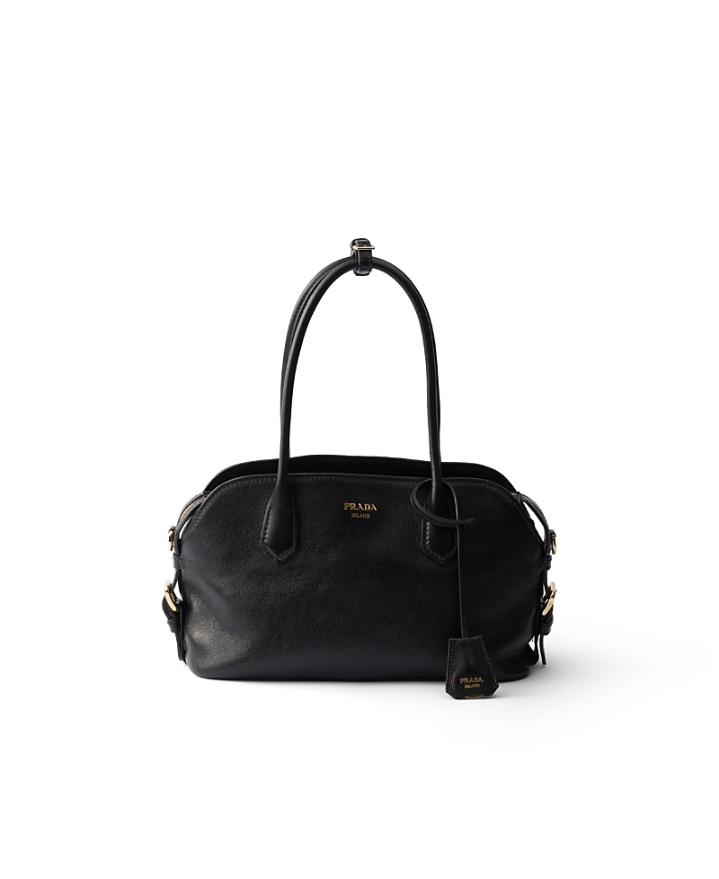 Prada Signet Medium Leather Tote Bag · OS