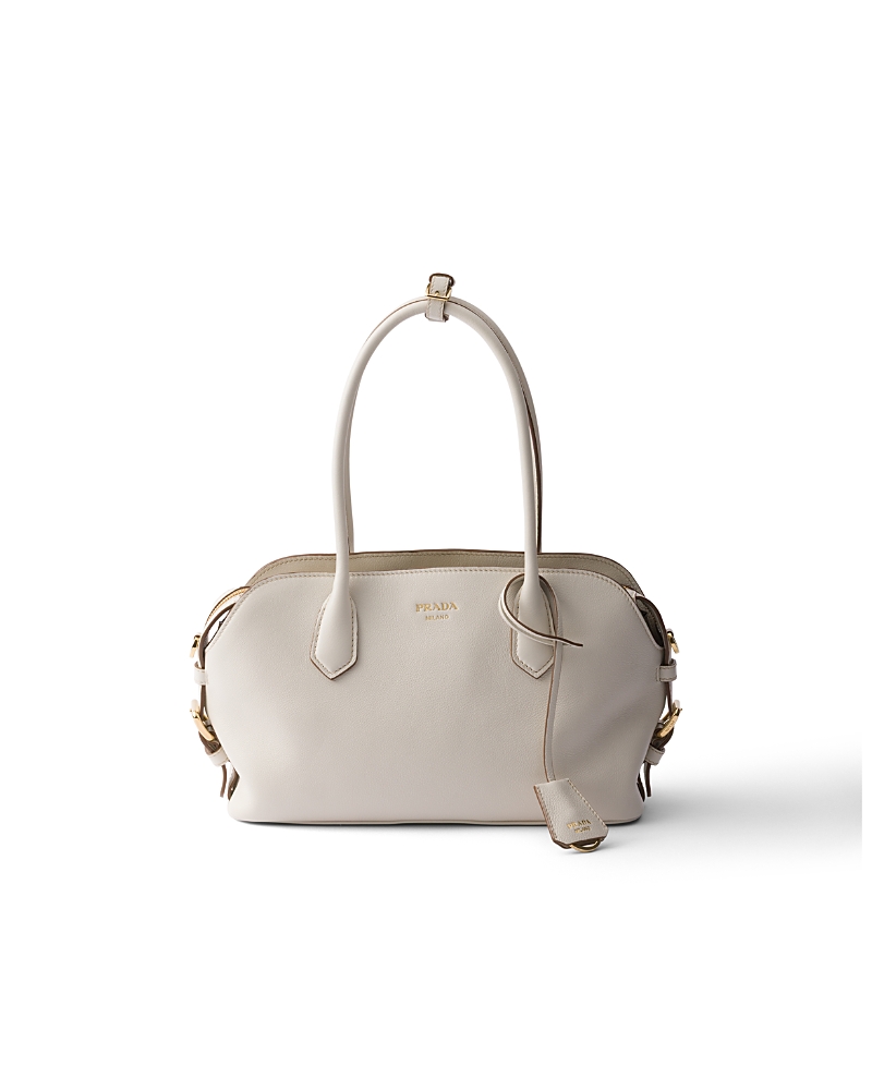 Prada Signet Medium Leather Tote Bag