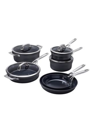  Motion Ceramic Aluminum Hard Anodized Cookware, Set of 10