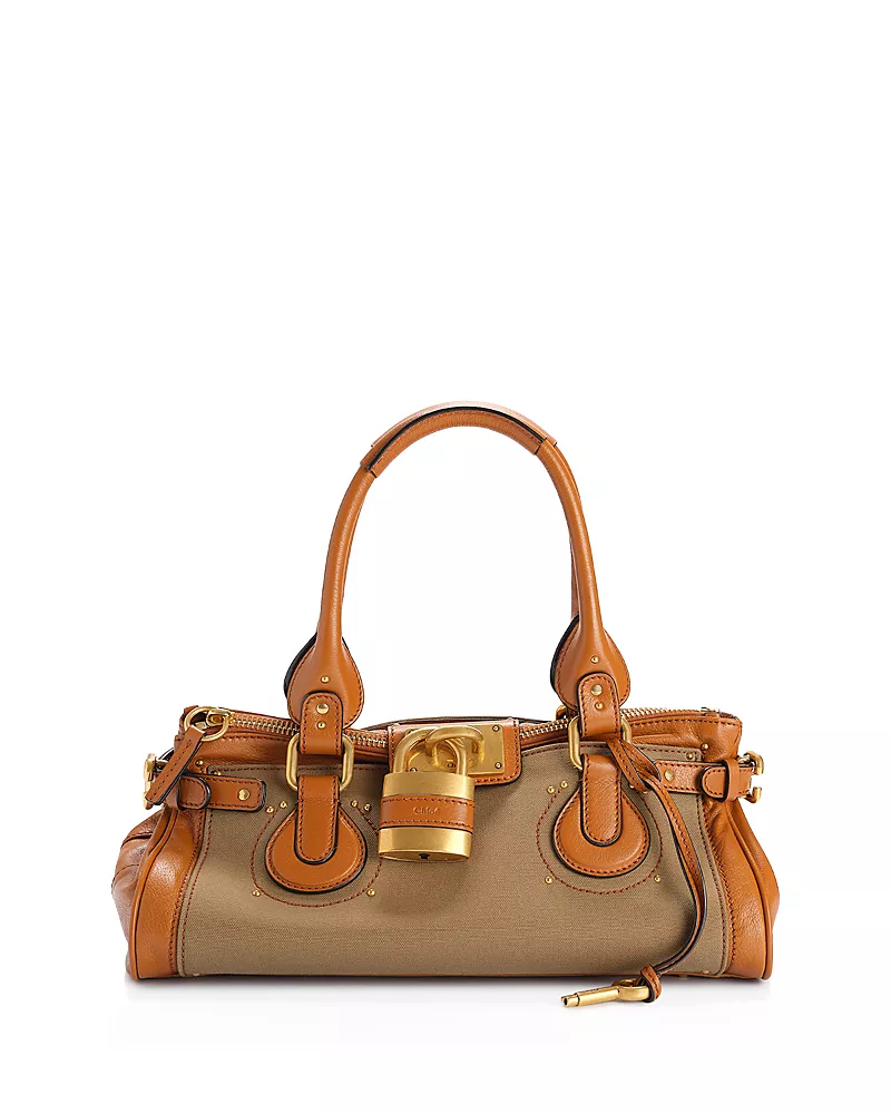 Chloe Paddington Canvas & Leather Shoulder Bag