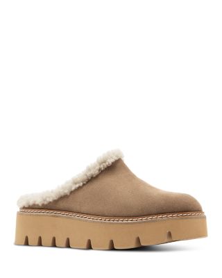 Women's Era Suede & Shearling Mules