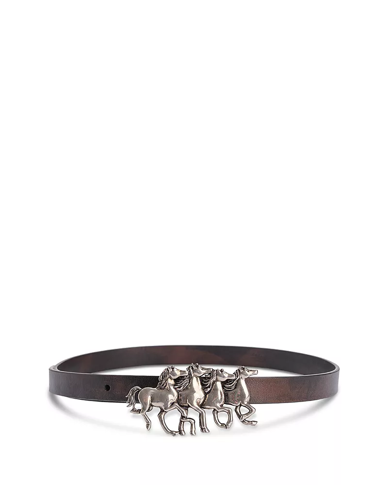 Chloe Women's Wild Horses Leather Belt
