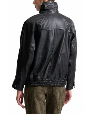 Leather Bomber Jacket - thumbnail 5