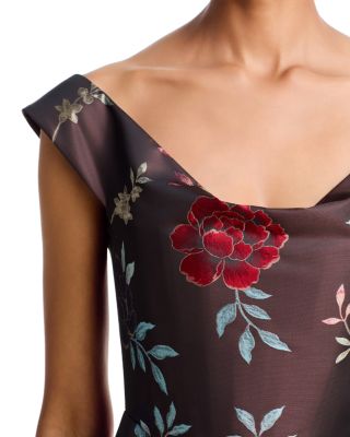 Joanna Jacquard Bodycon Gown - thumbnail 4