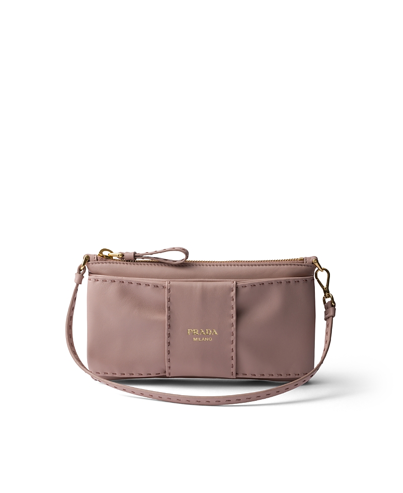 Prada Nappa Leather Zipper Pouch