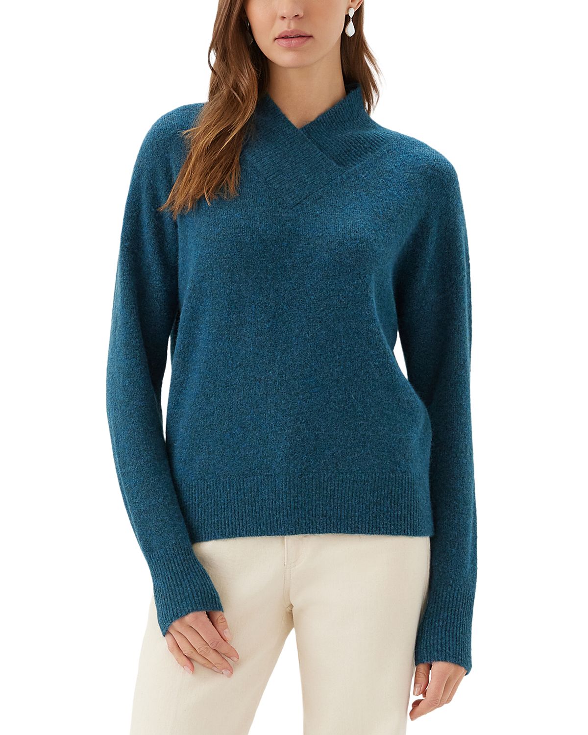 Karen Kane Shawl Collar Drop Sleeve Sweater
