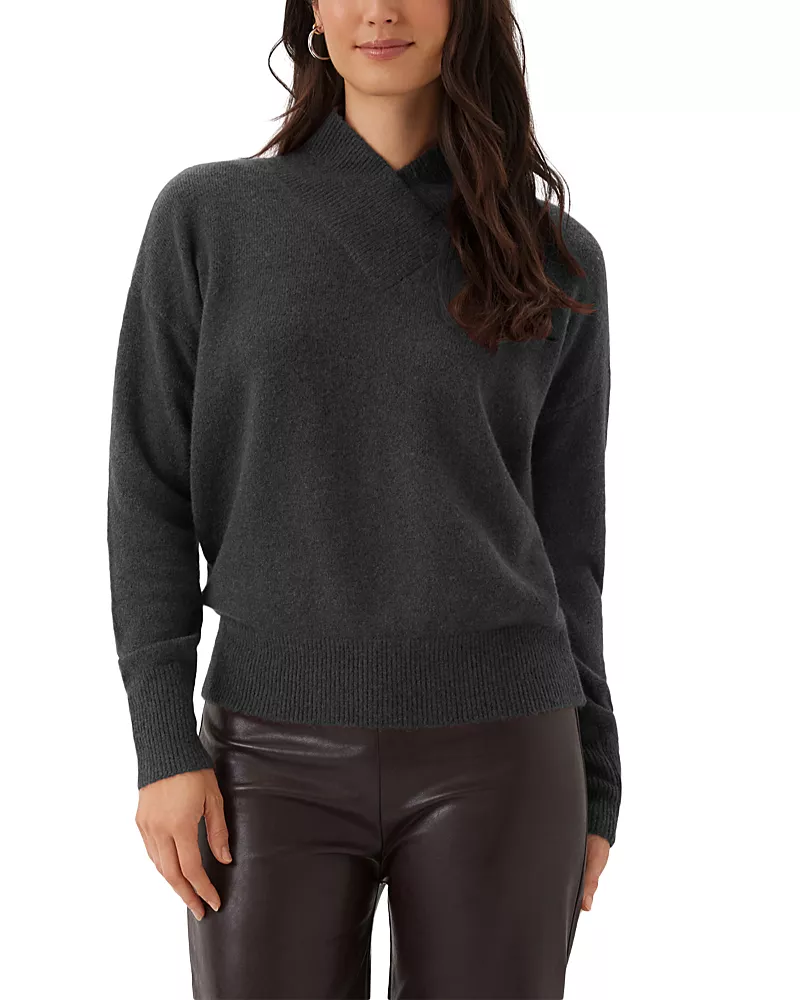 Karen Kane Shawl Collar Drop Sleeve Sweater