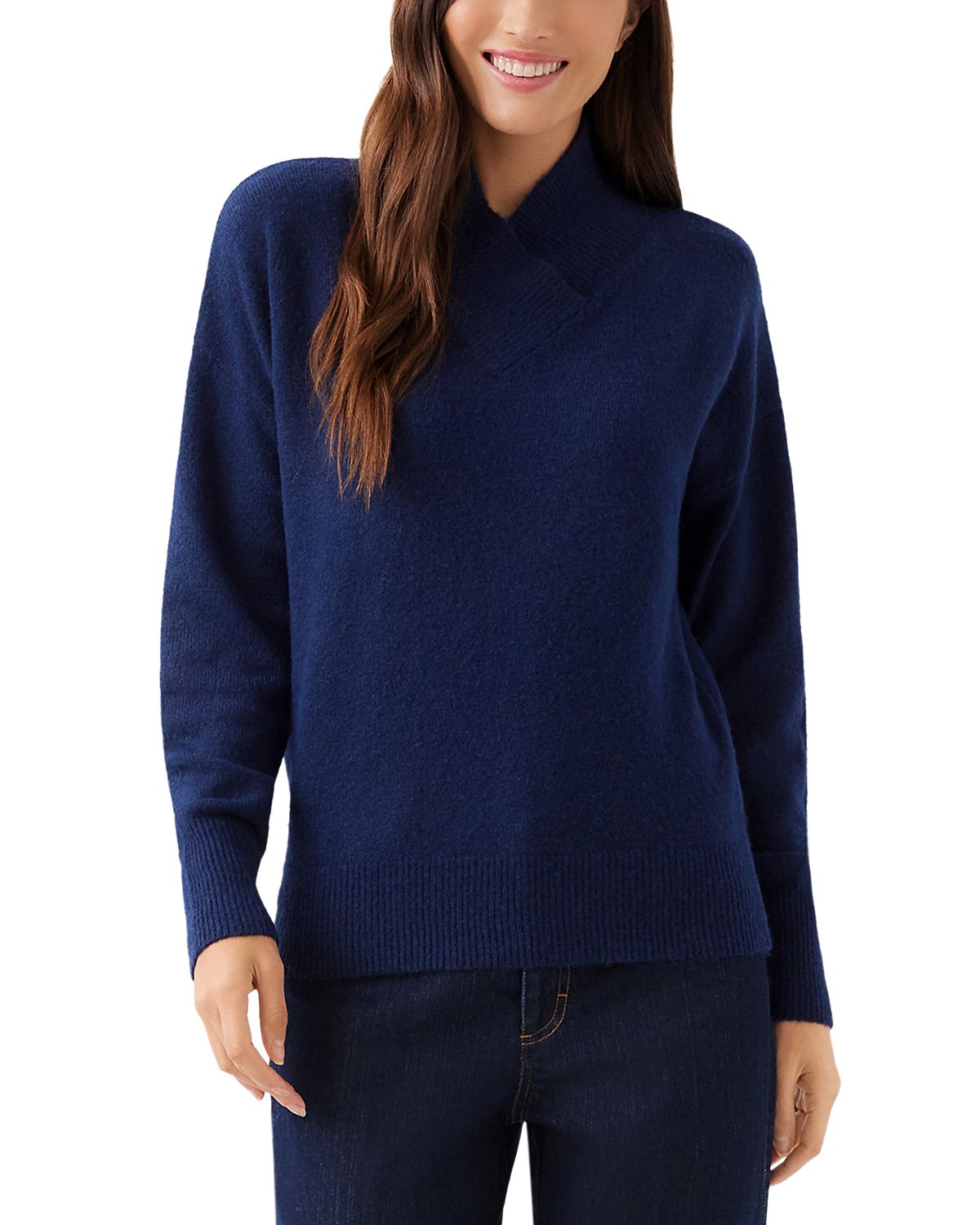 Karen Kane Shawl Collar Drop Sleeve Sweater