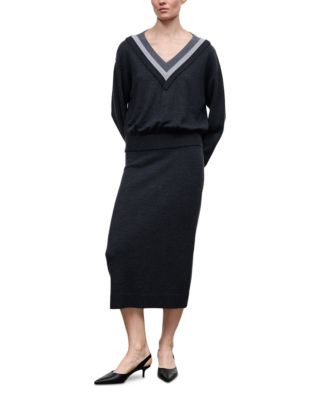 Normandy Merino Wool Midi Sweater Dress