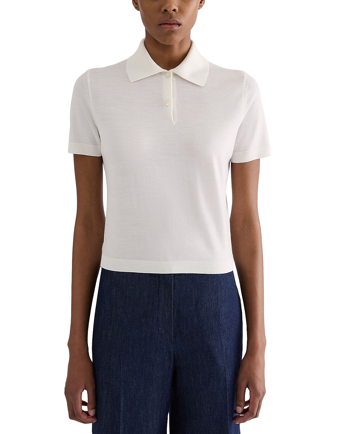 Jil Sander Wool Knit Polo Tee