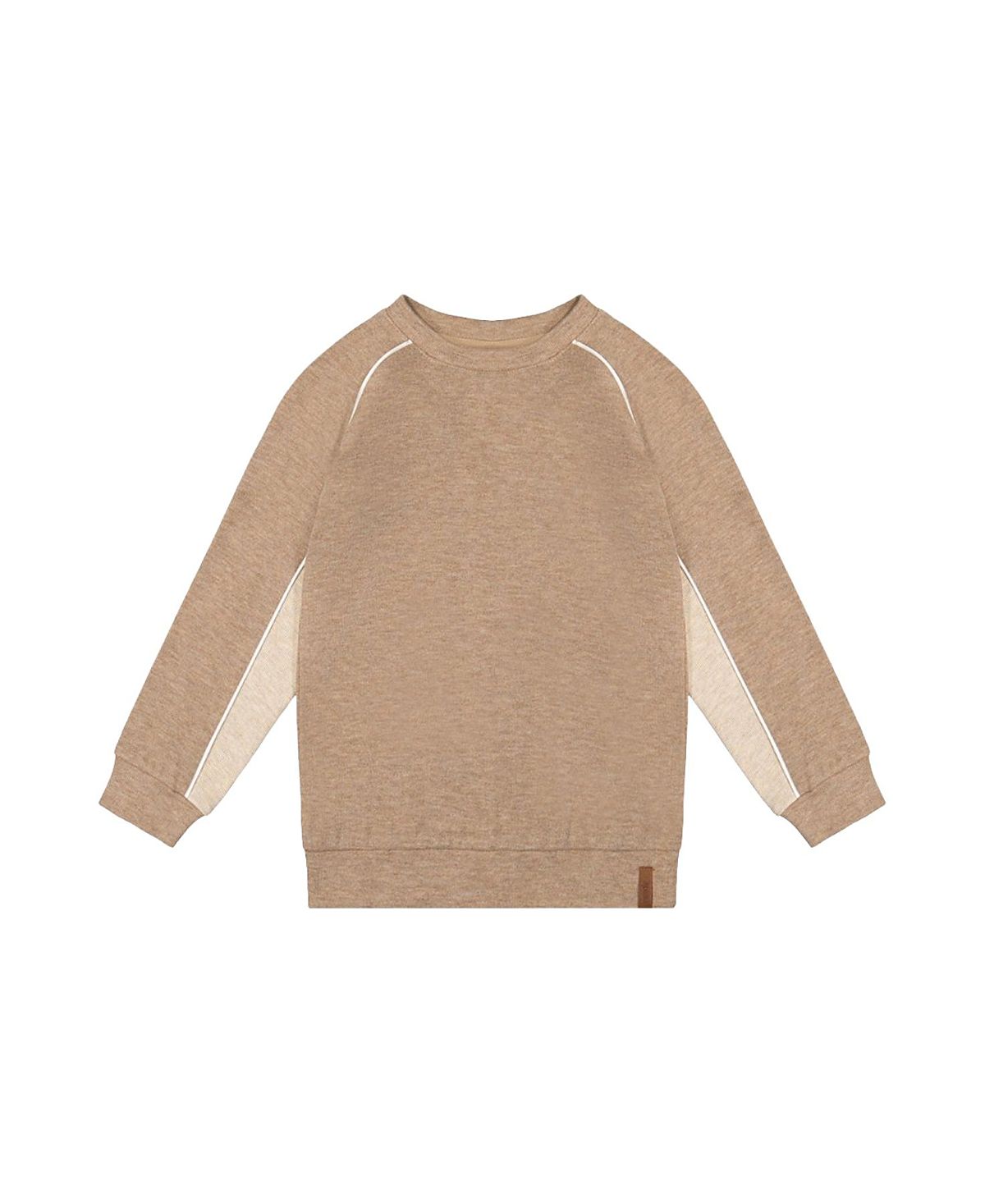 Deux par Deux Boys' Brushed Jersey Raglan Sleeve Crew Neck Top - Little Kid